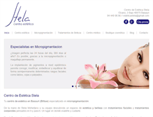 Tablet Screenshot of esteticastela.com